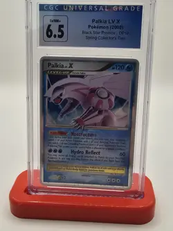 CGC 6.5 EX/NM+Pokemon PALKIA LV.X - 2008 Diamond & Pearl Black Star Promo #DP18 - Image 1