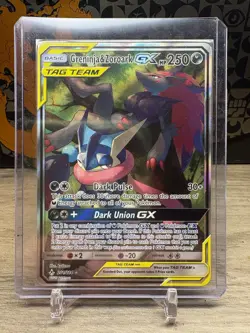 Pokemon TCG | Greninja & Zoroark GX 201/214 | TAG TEAM Full Art Ultra Rare - Image 1