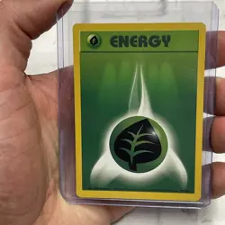 Pokemon Grass Energy 99/102 Base Set Unlimited Common Pokemon TCG NM/MT Vintage - Image 1
