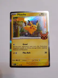 [HOLO] Pikachu #62/193 - [STAMPED] Trick or Trade Booster - Pokemon - LP - Image 1