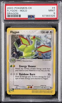 2003 POKEMON EX DRAGON #4 FLYGON-HOLO PSA 9 - Image 1