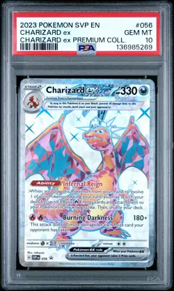 2023 POKEMON SVP PREMIUM COLLECTION PROMO #056 CHARIZARD EX PSA 10 - Image 1