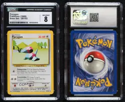 Porygon Pokemon Base Set CGC 8 1999 - Image 3