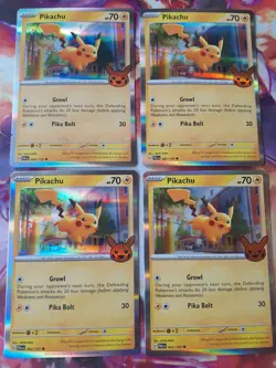 2023 Pokemon Pikachu 062/193 Trick or Trade Holo NM - Image 2