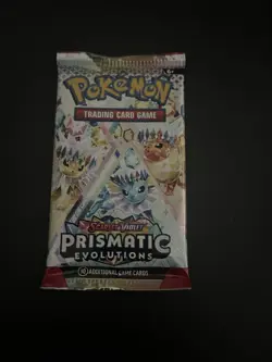 22.41g VERY HEAVY Prismatic Evolutions Pokemon Sealed Booster Pack New - Image 2