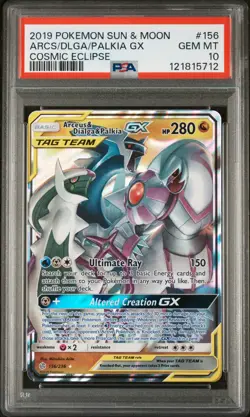 POKEMON 2019 ARCS/DLGA/PALKIA GX SUN & MOON COSMIC ECLIPSE #156 PSA 10 - Image 1