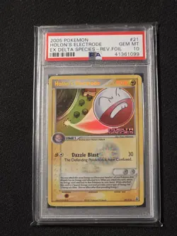 Pokemon TCG Holon’s Electrode Reverse Holo EX Delta Species PSA 10 *SEE PHOTOS* - Image 1