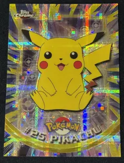 2000 Topps Chrome Pokemon TEKNO PIKACHU TV Animation Series S1 Very Rare - Image 1