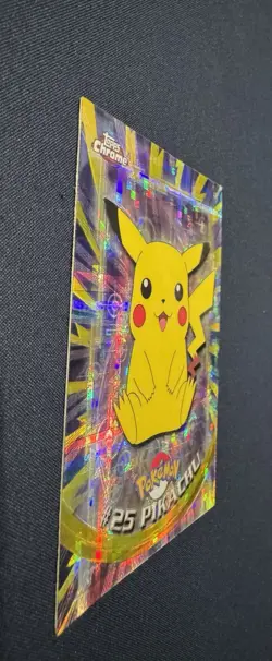 2000 Topps Chrome Pokemon TEKNO PIKACHU TV Animation Series S1 Very Rare - Image 4