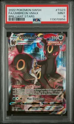 UMBREON VMAX TG23/TG30 2022 Pokemon Brilliant Stars PSA 9 - Image 1