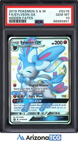 Pokemon 2019 Sylveon GX SV76/SV94 Shiny Vault Hidden Fates GEM MINT PSA 10 - Image 1