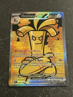 Pokemon Gholdengo EX 252/182 Paradox Rift Special Illustration Rare NM - Image 1