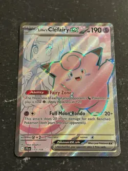 Pokemon Lillie’s Clefairy EX 173/159 Journey Together Full Art Ultra Rare NM - Image 1