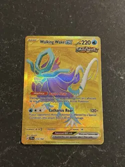 Pokemon Walking Wake EX 215/162 Temporal Forces Gold Hyper Rare NM - Image 1