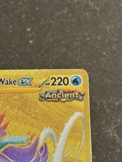 Pokemon Walking Wake EX 215/162 Temporal Forces Gold Hyper Rare NM - Image 2