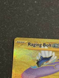 Pokemon Raging Bolt EX 218/162 Temporal Forces Gold Hyper Rare NM - Image 2