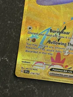 Pokemon Raging Bolt EX 218/162 Temporal Forces Gold Hyper Rare NM - Image 4