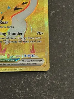 Pokemon Raging Bolt EX 218/162 Temporal Forces Gold Hyper Rare NM - Image 5