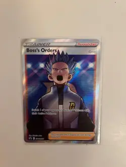 Pokemon TCG Boss's Orders Full Art Cyrus SWSH251 Sword & Shield Holo Promo - NM - Image 1