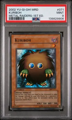 Yu-Gi-Oh! Kuriboh Metal Raiders 1st Edition Super Rare MRD-071 PSA 9 Mint - Image 1