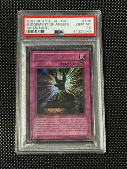 YUGIOH PSA 10 2003 Judgment of Anubis DCR-105 Secret Rare 1st Edition *3343 - Image 1
