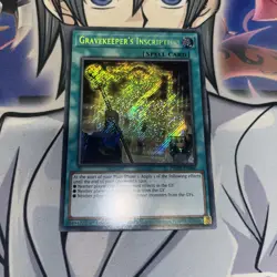 PHHY-EN000 Gravekeeper's Inscription - Secret Rare 1st Edition Near Mint YuGiOh - Image 1