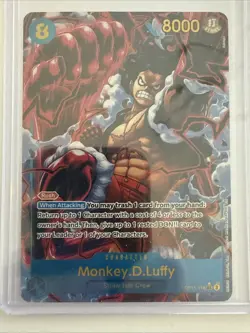 Monkey D. Luffy (Alt Art) OP11-118 SEC A Fist of Divine Speed ONE PIECE English - Image 1