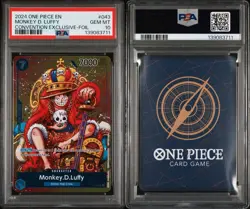 2024 One Piece Monkey D. Luffy Convention Exclusive Foil Promo P-043 PSA 10 - Image 3