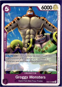 Groggy Monsters | EB04-033 | One Piece The Azure Sea's Seven - Image 1