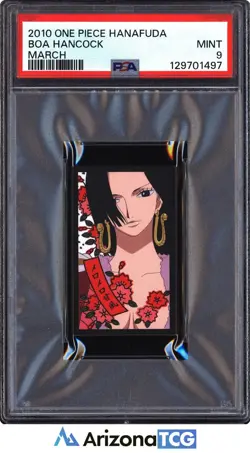 One Piece 2010 Boa Hancock March One Piece Hanafuda Japanese PSA 9 - Image 1