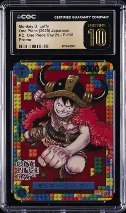 2025 ONE PIECE JPN PC: ONE PIECE DAY '25 PROMO MONKEY D. LUFFY CGC 10 PRISTINE - Image 1