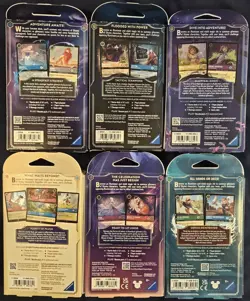Disney Lorcana 6x Starter Deck Lot: First Chapter, Floodborn, Ursula + 3 More! - Image 2