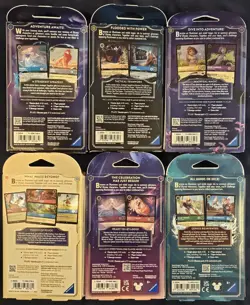 Disney Lorcana 6x Starter Deck Lot: First Chapter, Floodborn, Ursula + 3 More! - Image 4