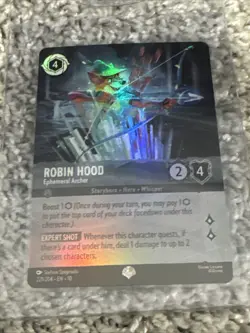 Lorcana ~ Robin Hood - Ephemeral Archer 221/204 ~ Whispers in the Well ~ Epic - Image 1