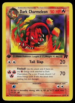Pokemon Card - Dark Charmeleon Team Rocket 32/82 Uncommon 1st Edition - Image 1