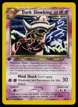 Pokemon Card - Dark Slowking Neo Destiny 20/105 Rare 1st Edition - Image 1