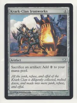 MTG FIFTH DAWN: 1x NM Krark-Clan Ironworks Magic the Gathering Card Sac Artifact - Image 1