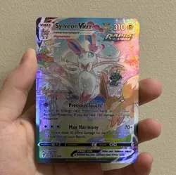 Pokemon Sylveon VMAX Full Alt Art Rapid Strike 212/203 Evolving Skies Card - Image 1