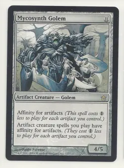 MTG FIFTH DAWN 1x NM- Mycosynth Golem Magic the Gathering Card Artifact Affinity - Image 1