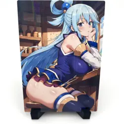KonoSuba Aqua Sexy Hot Anime Waifu Girl Doujin Lewd Goddess Story Holo Art Card - Image 1