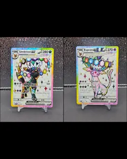 Umbreon ex SVP176 and Espeon ex SVP175 Scarlet & Violet Promo Cards #10 MINT - Image 1