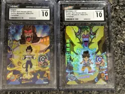 CGC 10 HG6-CP2 And HG6-CP4 SUPER DRAGON BALL HEROES SDBH Card Japanese 2013 - Image 1