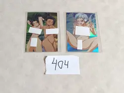 2 SEXY HEROINE WAIFU DRAGON BALL Z ACG HOLOFOIL CARD NM - Image 1