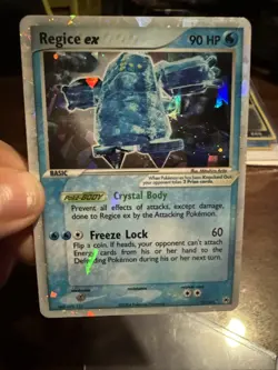 Regice ex 97/101 Hidden Legends Holo Error Card! - Image 1