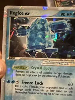 Regice ex 97/101 Hidden Legends Holo Error Card! - Image 3