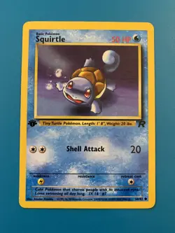 1st Edition Squirtle 68/82 Team Rocket Set Rare Vintage Pokemon Card - NM - Image 1