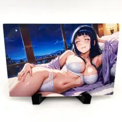 Naruto Hinata Hyuga Sexy Lingerie Anime Waifu Girl Lewd Goddess Story Art Card - Image 1