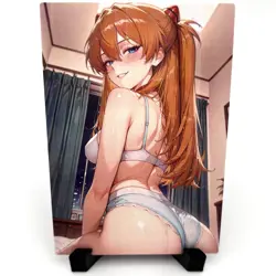 Evangelion Asuka Langley Soryu Sexy Anime Waifu Girl Lewd Goddess Story Art Card - Image 1