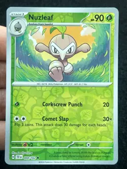 Nuzleaf 004/162 - Reverse holo - LP - NM - Pokemon TCG Card - Image 1