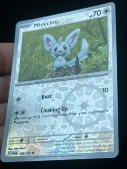 Minccino 136/162 - Reverse holo - LP - NM - Pokemon TCG Card - Image 2
